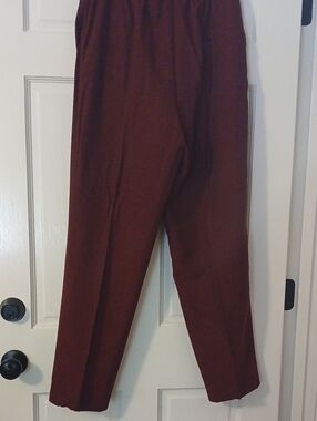 Women's Red Check Dress Pants